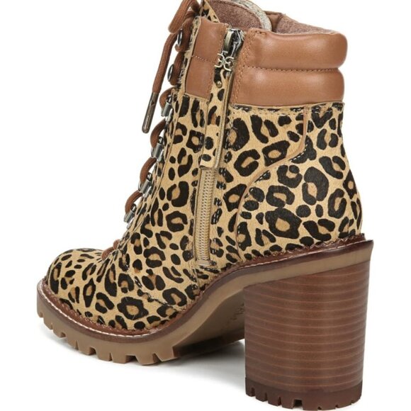 SAM EDELMAN Sade Genuine Calf Hair Lace-Up Boot - Picture 3 of 11